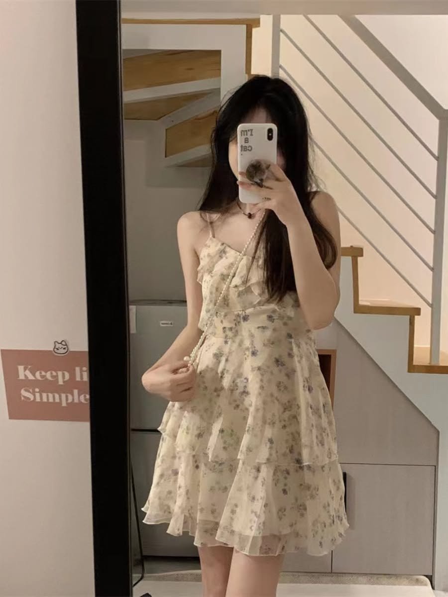 Floral A-Line Mini Dress